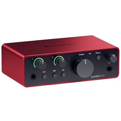 scarlett solo|Focusrite Scarlett Solo 4th Gen USB Audio Interface